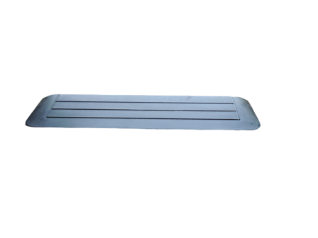 Rubberen drempelhulp 25mm x 200mm x 900mm met schuine zijvlakken (2,5 cm)