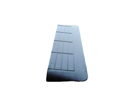 Rubberen drempelhulp 35mm x 280mm x 900mm met schuine zijvlakken (3,5 cm)