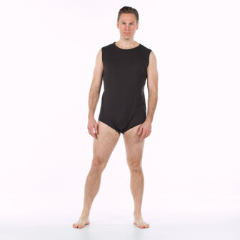 Body met drukknoopsluiting in kruis kleur 450