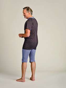 Dessin heren hansop 1055, dessin 401 bruin met figuurtjes