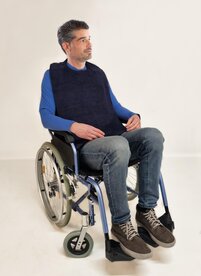 Slab met badstof voorkant en geplastificeerde achterkant