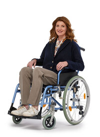 Dames vest rolstoelgebruiker met knoopjes