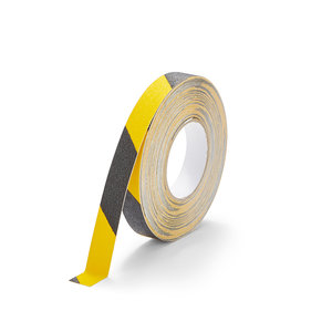 Antislip Tape Standaard (zwart/geel) 25mm x 18,3 m (rol)